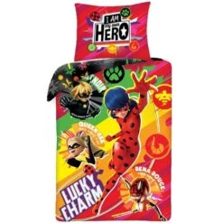 Miraculous Ladybug Kinderdekbedovertrek Lucky Charm - 140 X 200 Cm - Multi -Kwaliteit Geselecteerde Dekbedovertrekkenwinkel 1165555765 0103