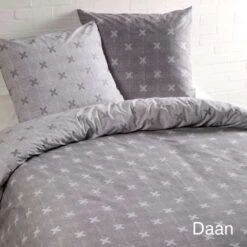 Day Dream Dekbedovertrek Daan - 240x200/220 Cm - Grijs -Kwaliteit Geselecteerde Dekbedovertrekkenwinkel 1188074329 0101