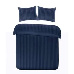 Papillon Dekbedovertrek Satijn Streep - 200x200/220 Cm - Blauw