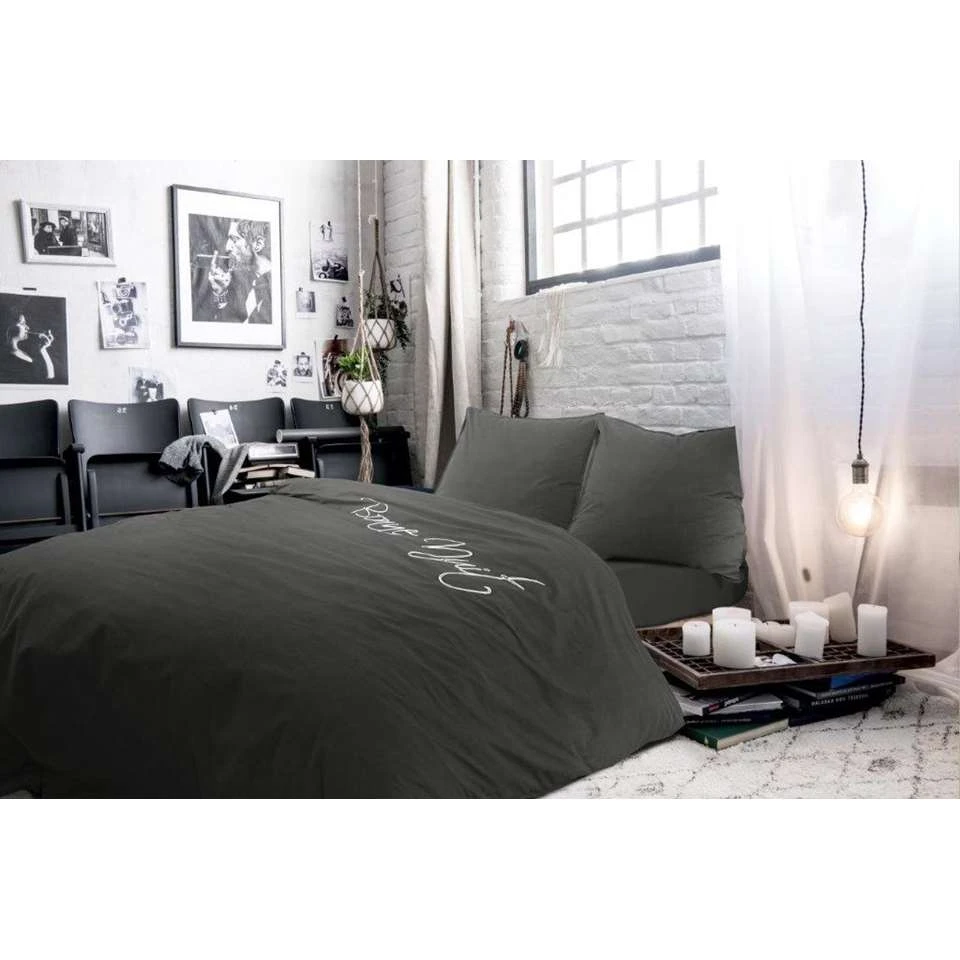 Papillon Deluxe Dekbedovertrek Napier - 240x200/220 Cm - Grijs 4 Papillon Deluxe Dekbedovertrek Napier - 240x200/220 Cm - Grijs - Afbeelding 2