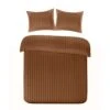 Papillon Dekbedovertrek Satijn Streep - 240x200/220 Cm - Bruin