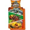 Skylanders Giants - Dekbedovertrek - Eenpersoons - 140 X 200 Cm - Oranje