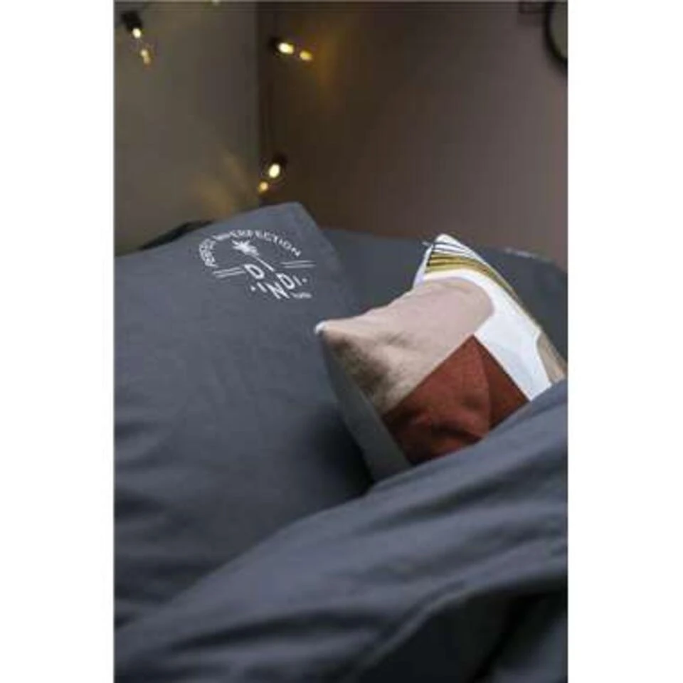 Dindi Home - Dekbedovertrek Plain Beauty - 140x220 Cm - Zwart 4 Dindi Home - Dekbedovertrek Plain Beauty - 140x220 Cm - Zwart - Afbeelding 2