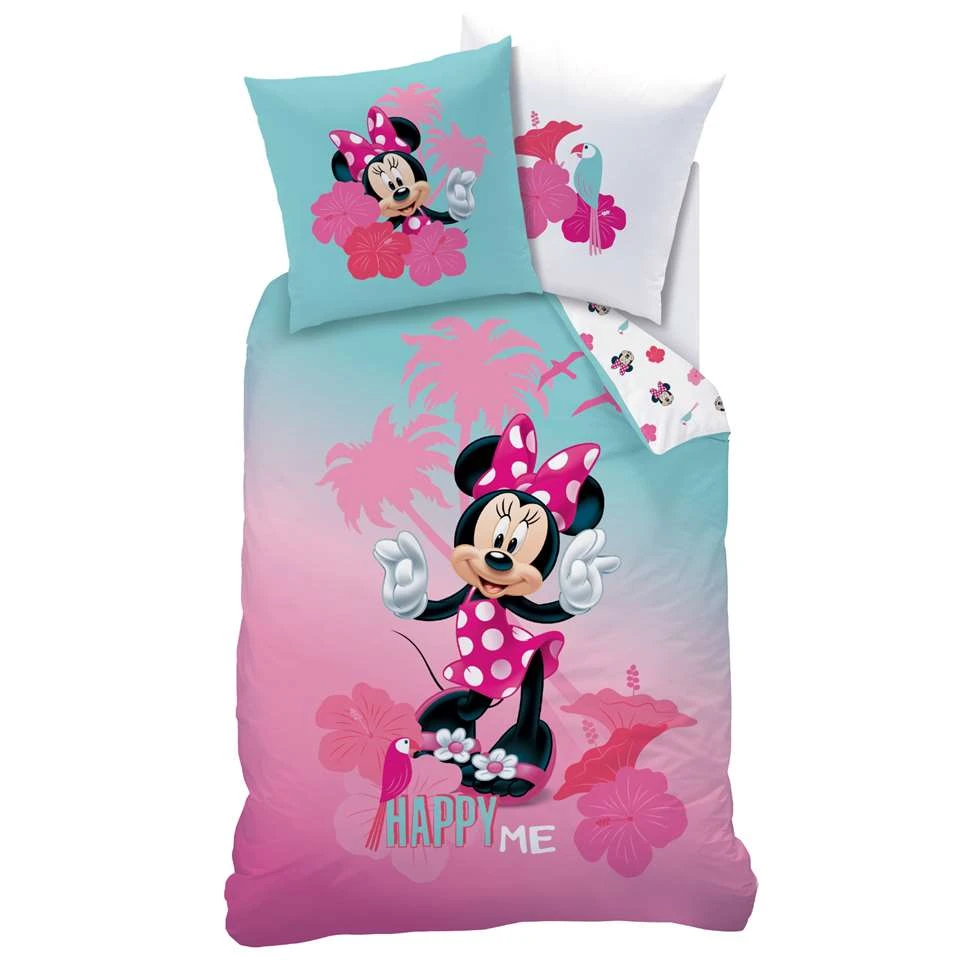 Disney Minnie Mouse Tropics - Dekbedovertrek-140x200cm 3 Disney Minnie Mouse Tropics - Dekbedovertrek-140x200cm
