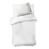 Dindi Home - Dekbedovertrek Plain Beauty - 140x220 Cm - Wit
