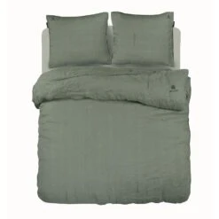 BLCKOUT Alabama - Linnen - Dekbedovertrek - 200x200/220 Cm - Groen