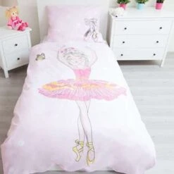 Ballet Dance - Dekbedovertrek - Eenpersoons - 140 X 200 Cm - Roze -Kwaliteit Geselecteerde Dekbedovertrekkenwinkel 1343448125 0101