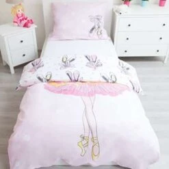 Ballet Dance - Dekbedovertrek - Eenpersoons - 140 X 200 Cm - Roze -Kwaliteit Geselecteerde Dekbedovertrekkenwinkel 1343448125 0102