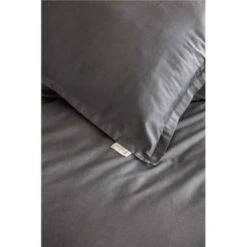 Walra - Dekbedovertrek Vintage Satin - 240x220 Cm - Antraciet -Kwaliteit Geselecteerde Dekbedovertrekkenwinkel 1427452247 0102