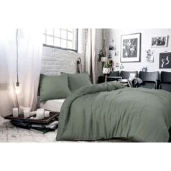 BLCKOUT Alabama - Linnen - Dekbedovertrek - 240x200/220 Cm - Groen 7 BLCKOUT Alabama - Linnen - Dekbedovertrek - 240x200/220 Cm - Groen -Kwaliteit Geselecteerde Dekbedovertrekkenwinkel 1448604970 0101