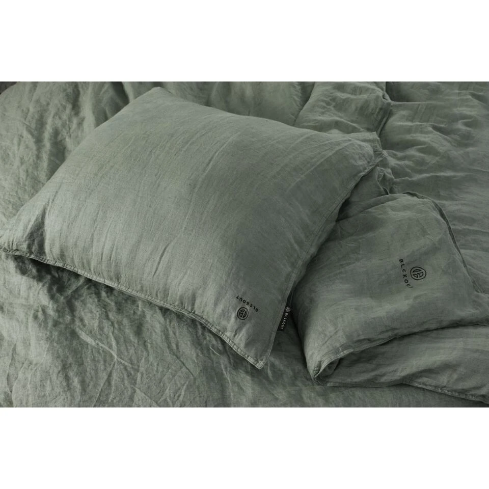 BLCKOUT Alabama - Linnen - Dekbedovertrek - 240x200/220 Cm - Groen 5 BLCKOUT Alabama - Linnen - Dekbedovertrek - 240x200/220 Cm - Groen - Afbeelding 3