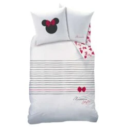 Disney Minnie Mouse Dekbedovertrek Style - Eenpersoons - 140 X 200 Cm - Katoen -Kwaliteit Geselecteerde Dekbedovertrekkenwinkel 1462015313 0103