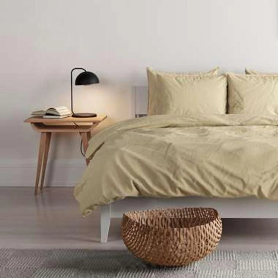 Mistral Home Dekbedovertrek 100% Gewassen Katoen Geel 260x240 Cm 4 Mistral Home Dekbedovertrek 100% Gewassen Katoen Geel 260x240 Cm - Afbeelding 2