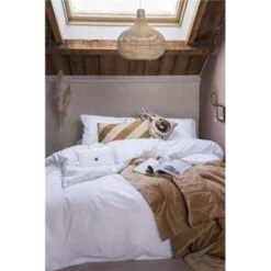 Dindi Home - Dekbedovertrek Plain Beauty - 240x220 Cm - Wit -Kwaliteit Geselecteerde Dekbedovertrekkenwinkel 1488636445 0103
