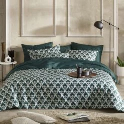 De Witte Lietaer Dekbedovertrek Rococo - 200 X 200/220 Cm - Groen