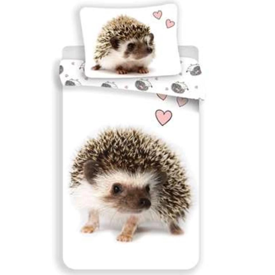 Animal Pictures Egel - Dekbedovertrek-140x200cm 3 Animal Pictures Egel - Dekbedovertrek-140x200cm