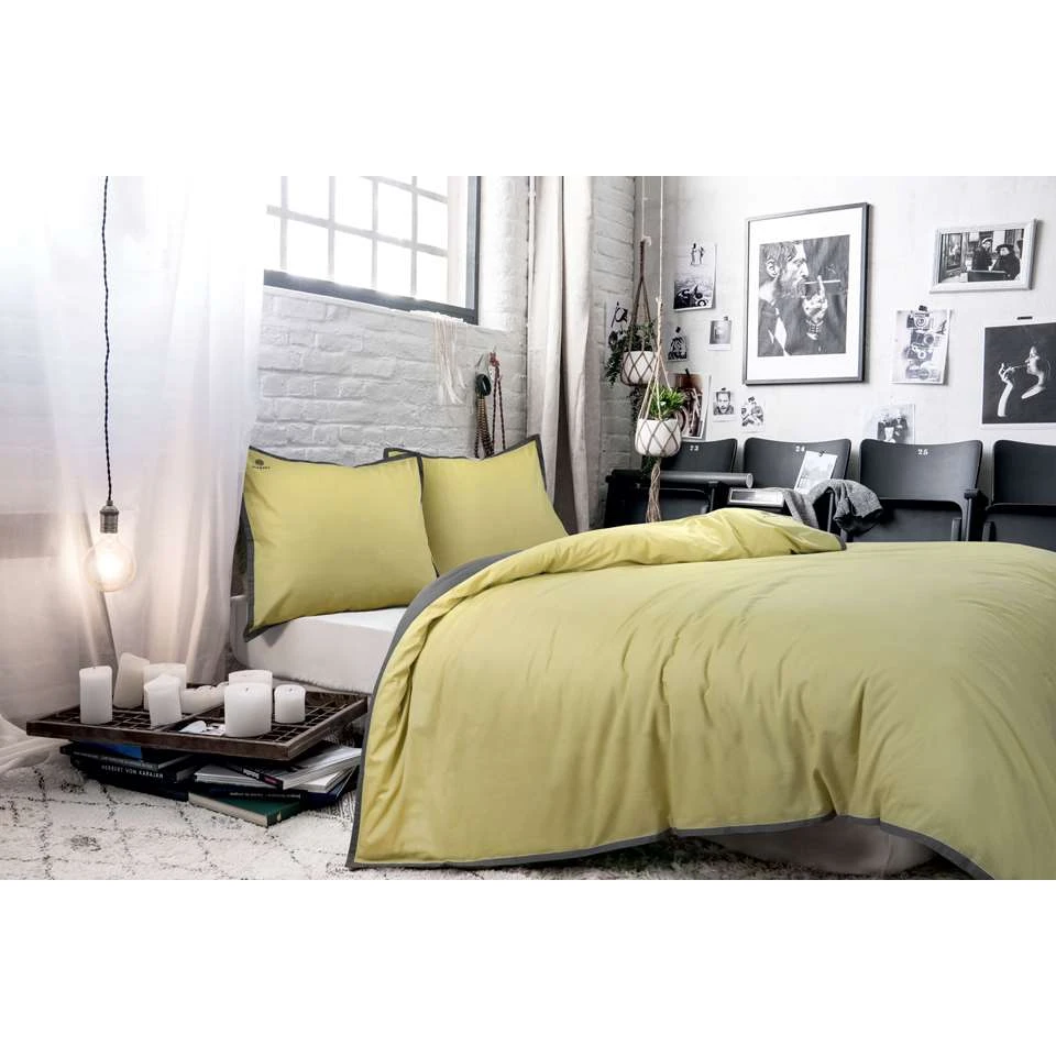 BLCKOUT Californie - Dekbedovertrek - 140x200/220 Cm - Geel 4 BLCKOUT Californie - Dekbedovertrek - 140x200/220 Cm - Geel - Afbeelding 2