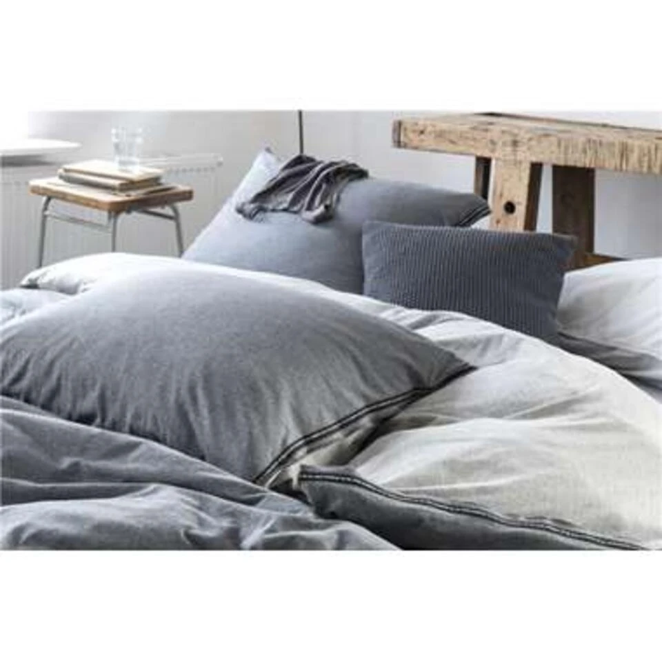 Walra - Dekbedovertrek Casual Beauty - 200x220 Cm - Grijs 4 Walra - Dekbedovertrek Casual Beauty - 200x220 Cm - Grijs - Afbeelding 2