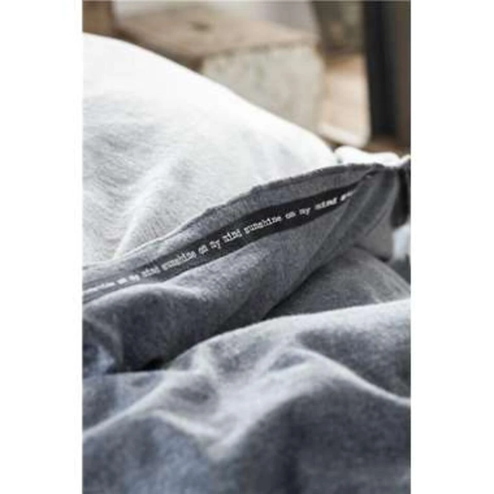 Walra - Dekbedovertrek Casual Beauty - 200x220 Cm - Grijs 5 Walra - Dekbedovertrek Casual Beauty - 200x220 Cm - Grijs - Afbeelding 3