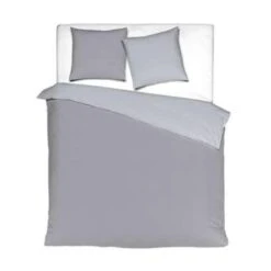 Mistral Home Dekbedovertrek 100% Gewassen Katoen Grijs 200x200 Cm