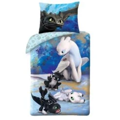 Hoe Tem Je Een Draak Dekbedovertrek - Eenpersoons - 140 X 200 - Katoen