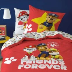 PAW Patrol Trio - Dekbedovertrek - Eenpersoons - 140 X 200 Cm -Kwaliteit Geselecteerde Dekbedovertrekkenwinkel 1763234759 0102