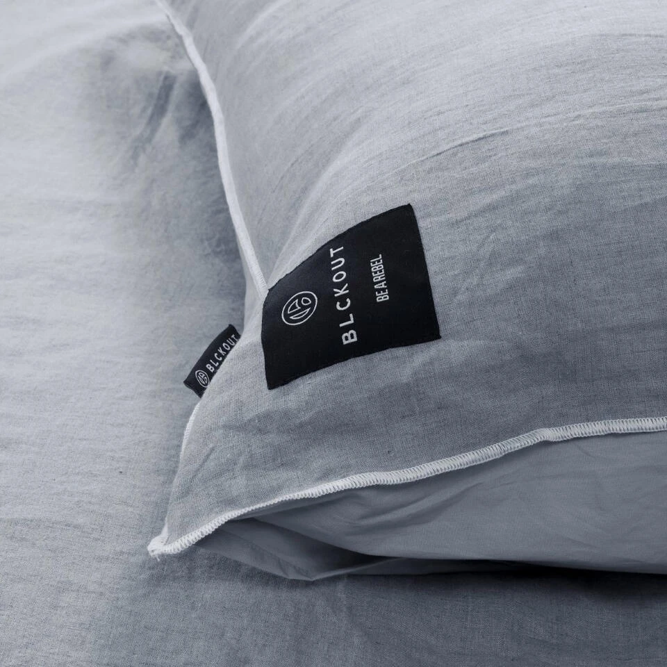 BLCKOUT Ohio - Linnen - Dekbedovertrek - 240x200/220 Cm - Blauw 6 BLCKOUT Ohio - Linnen - Dekbedovertrek - 240x200/220 Cm - Blauw - Afbeelding 4