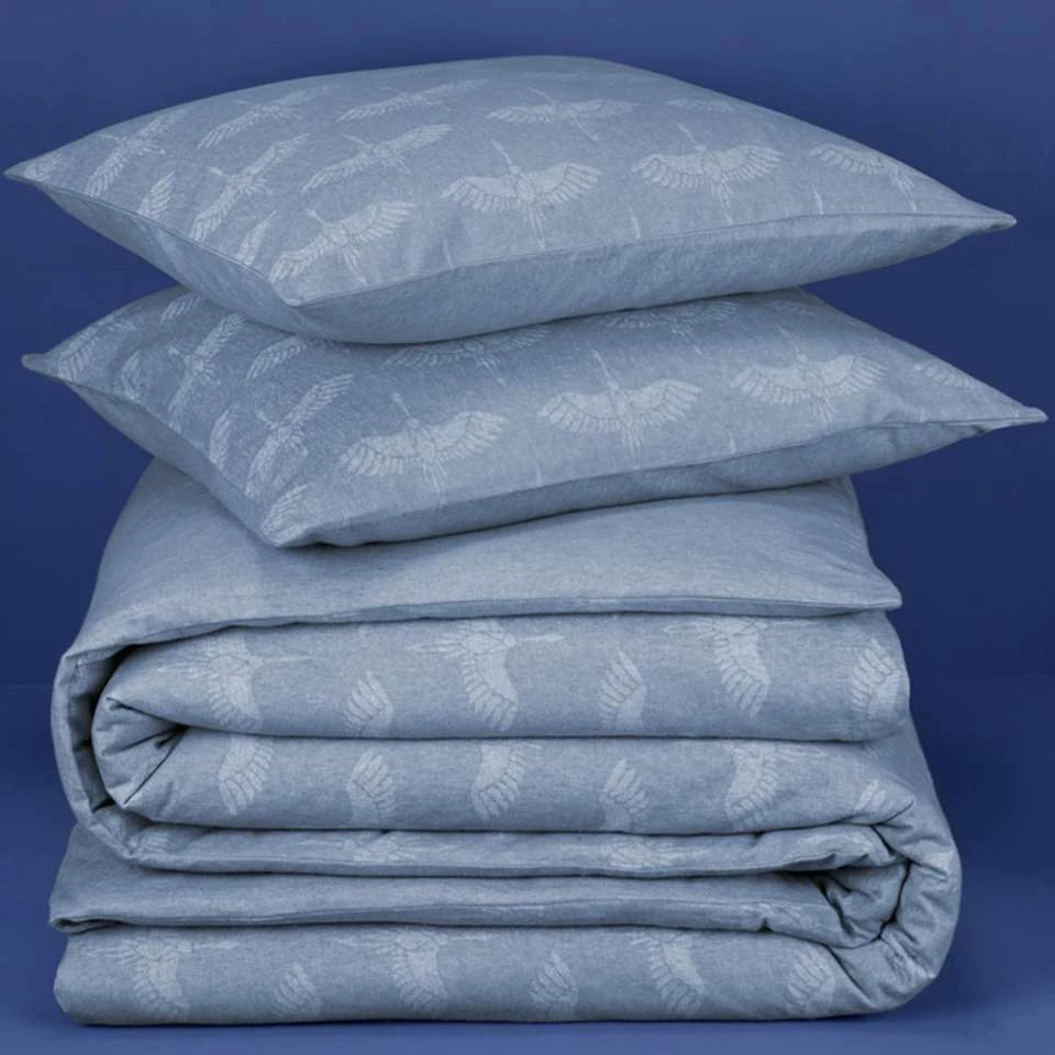 De Witte Lietaer Dekbedovertrek Crane - 260 X 240 Cm - Flanel 6 De Witte Lietaer Dekbedovertrek Crane - 260 X 240 Cm - Flanel - Afbeelding 4