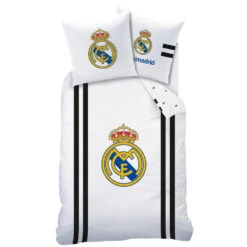 Real Madrid Maillot Dekbedovertrek - Eenpersoons - 140 X 200 Cm - Wit