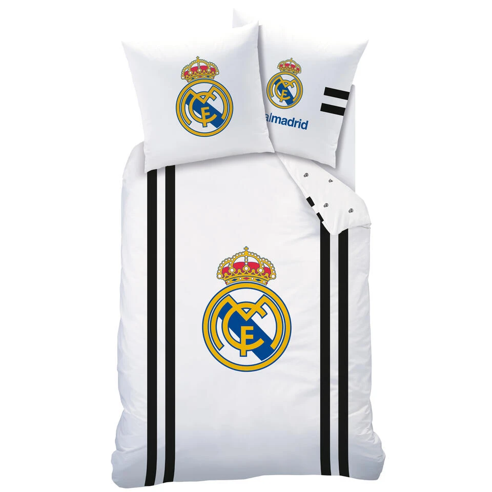 Real Madrid Maillot Dekbedovertrek - Eenpersoons - 140 X 200 Cm - Wit 3 Real Madrid Maillot Dekbedovertrek - Eenpersoons - 140 X 200 Cm - Wit
