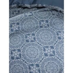 De Witte Lietaer Dekbedovertrek Henna - 260 X 240 Cm - Blauw -Kwaliteit Geselecteerde Dekbedovertrekkenwinkel 1850179466 0101