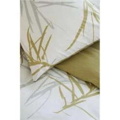 Walra - Dekbedovertrek Remade Bamboo Grasses - 240x220 Cm - Honing Mosterd -Kwaliteit Geselecteerde Dekbedovertrekkenwinkel 1863985962 0102