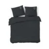 Dindi Home - Dekbedovertrek Plain Beauty - 200x220 Cm - Zwart -Kwaliteit Geselecteerde Dekbedovertrekkenwinkel 1870544031