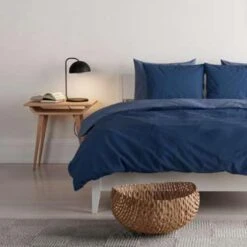 Mistral Home Dekbedovertrek 100% Gewassen Katoen Blauw 200x200 Cm -Kwaliteit Geselecteerde Dekbedovertrekkenwinkel 1904151444 0101