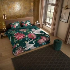 Pure Dekbedovertrek Kraanvogels-2-persoons (200 X 200/220 Cm) -Kwaliteit Geselecteerde Dekbedovertrekkenwinkel 2eaabd3f57c542e894499ec96052fe72