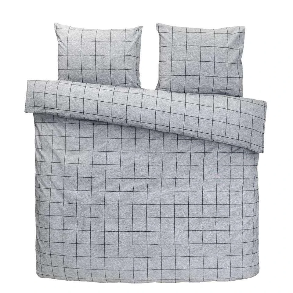 Comfort Dekbedovertrek Seppe - Grijs - 240x200/220 Cm 3 Comfort Dekbedovertrek Seppe - Grijs - 240x200/220 Cm