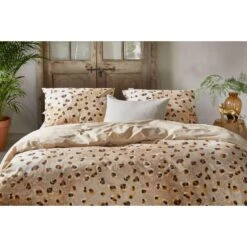Walra Dekbedovertrek Wild Animal - Toffee - 200x200/220 Cm -Kwaliteit Geselecteerde Dekbedovertrekkenwinkel 31105477 9050