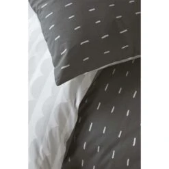Walra Dekbedovertrek More Dashes - Antraciet - 200x200/220 Cm -Kwaliteit Geselecteerde Dekbedovertrekkenwinkel 31105585 0002