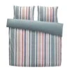Comfort Dekbedovertrek Ragnar Strepen - Wit/groen - 240x200/220 Cm -Kwaliteit Geselecteerde Dekbedovertrekkenwinkel 31105748