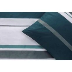 Royal Dekbedovertrek Kalmar Strepen - Wit/groen - 200x200/220 Cm -Kwaliteit Geselecteerde Dekbedovertrekkenwinkel 31105822 9000