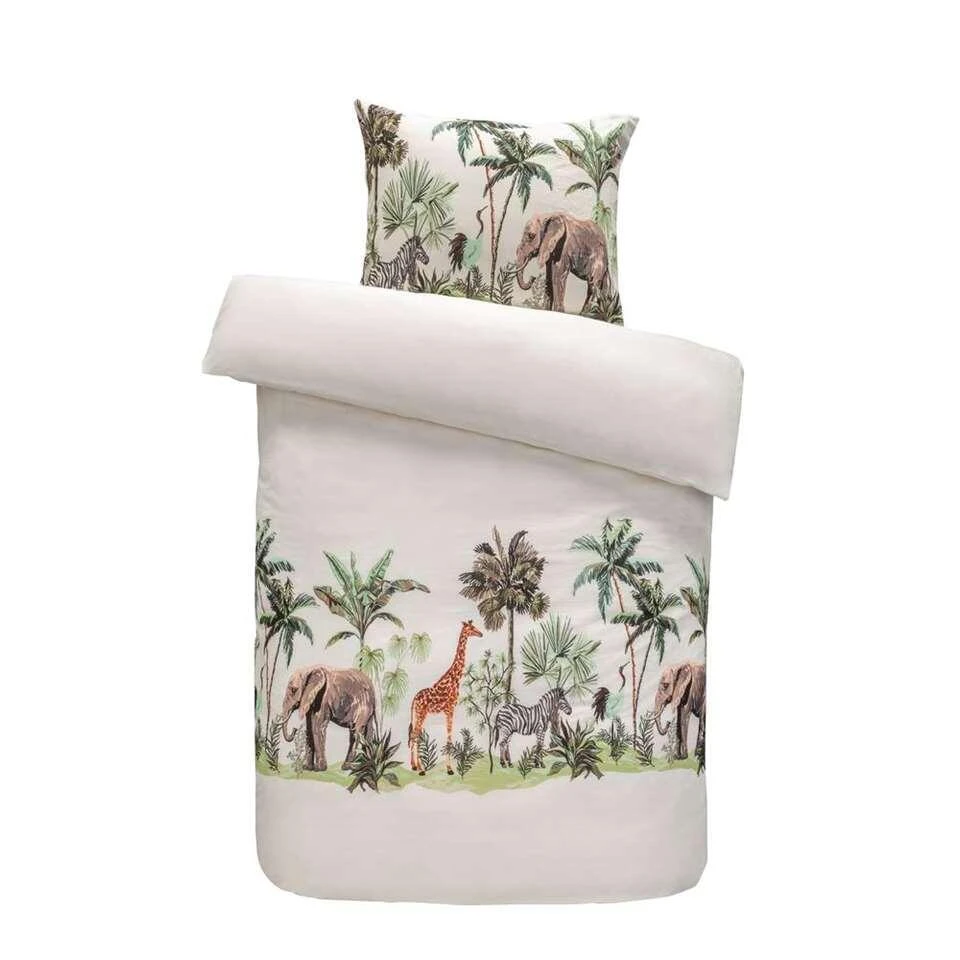 Comfort Dekbedovertrek Job Dieren - Off-white - 140x200 Cm 3 Comfort Dekbedovertrek Job Dieren - Off-white - 140x200 Cm