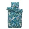 Comfort Dekbedovertrek Jasmine Botanisch - Blauwgroen - 140x200/220 Cm -Kwaliteit Geselecteerde Dekbedovertrekkenwinkel 31105825