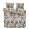 Comfort Dekbedovertrek Malene Bloemen - Taupe - 240x200/220 Cm -Kwaliteit Geselecteerde Dekbedovertrekkenwinkel 31105955