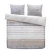 Comfort Dekbedovertrek Finch Strepen - Taupe - 200x200/220 Cm