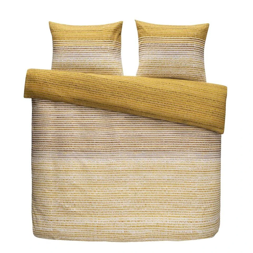 Dekbedovertrek Ivar - Oker - 240x220 Cm 3 Dekbedovertrek Ivar - Oker - 240x220 Cm