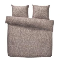 Dekbedovertrek Rane Bloemen - Roze/zwart - 240x220 Cm