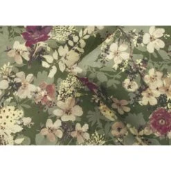 Dekbedovertrek Nenna Bloemen - Groen - 200x220 Cm -Kwaliteit Geselecteerde Dekbedovertrekkenwinkel 31106060 9000