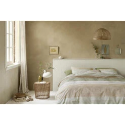 Ariadne At Home Dekbedovertrek Lin Strepen - Groen - 140x200/220 Cm -Kwaliteit Geselecteerde Dekbedovertrekkenwinkel 31106075 9050