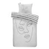 Dindi Home Dekbedovertrek Tender Tattoo Grafisch - Wit - 140x200/220 Cm -Kwaliteit Geselecteerde Dekbedovertrekkenwinkel 31106094