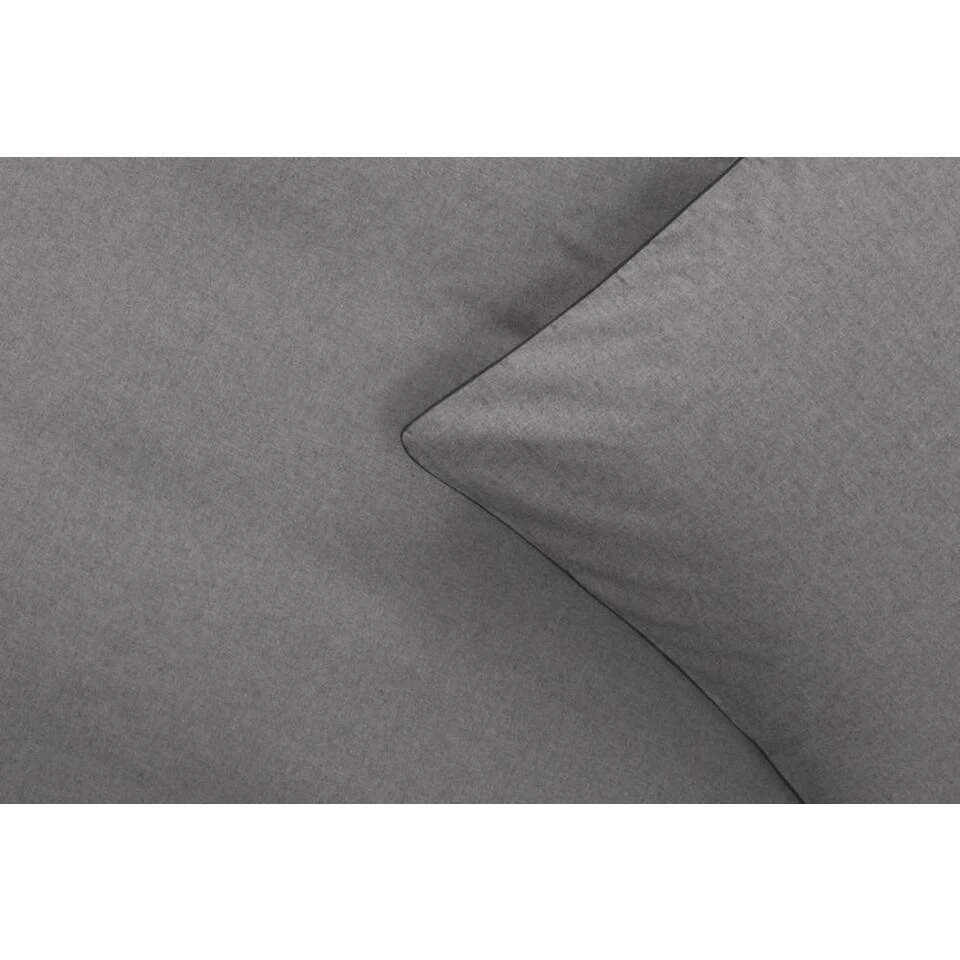 Royal Dekbedovertrek Weston Effen - Antraciet - 240x200/220 Cm 4 Royal Dekbedovertrek Weston Effen - Antraciet - 240x200/220 Cm - Afbeelding 2